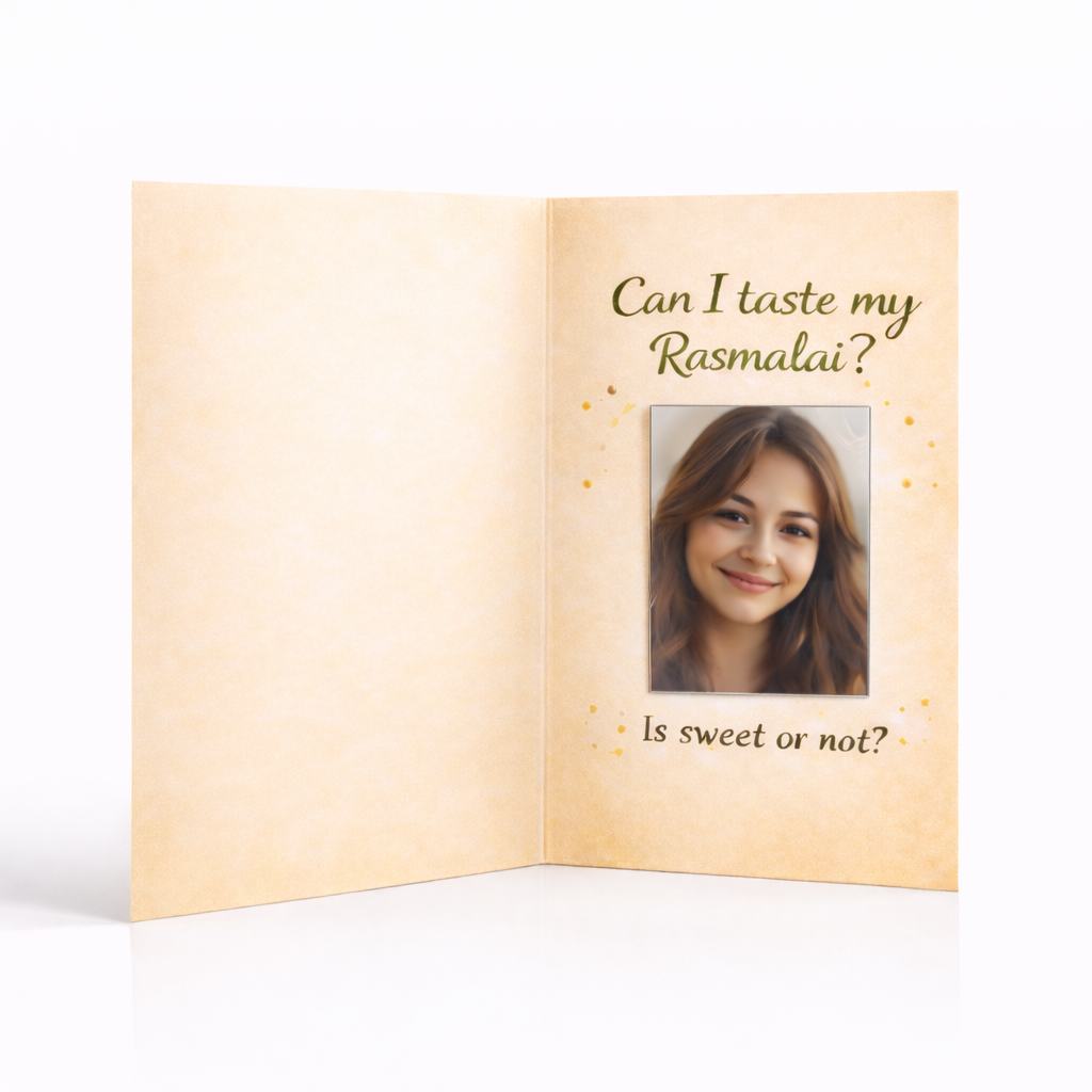 Rasmalai Funny Love Mirror Card