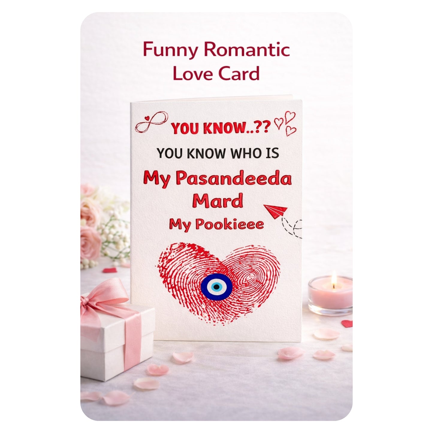 Meet My Pasandida Mard Card ((White)
