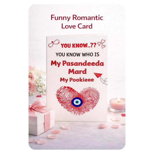 Meet My Pasandida Mard Card ((White)